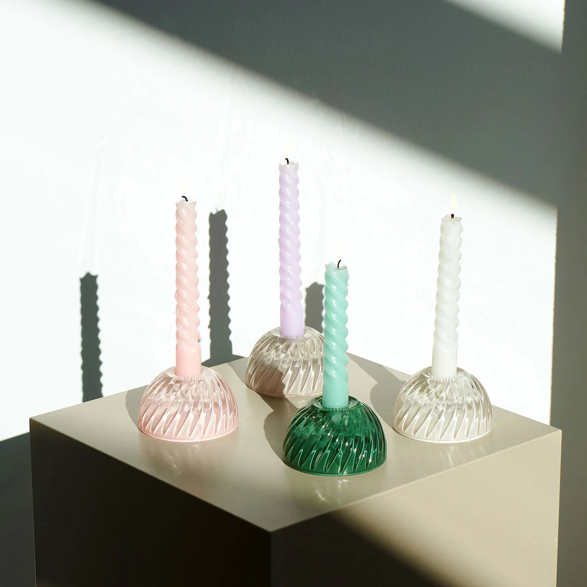 Turn Glas-Kerzenhalter